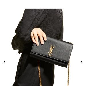 Saint Laurent
Kate Monogram Medium Leather Shoulder Bag